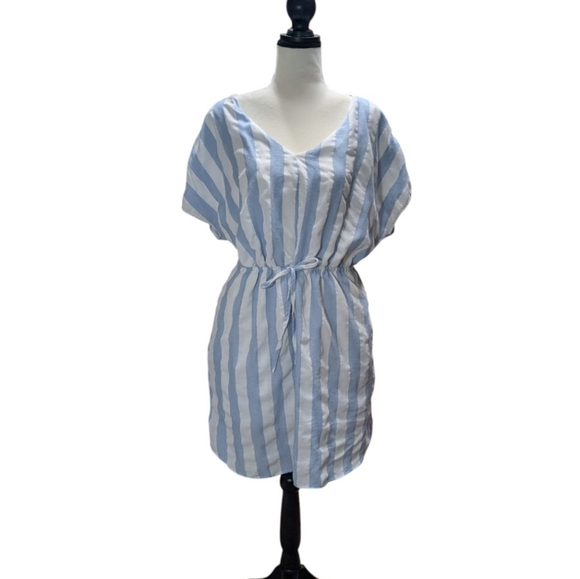 Kori Dresses & Skirts - Kori Blue and White Striped Top